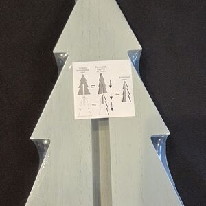 Wooden Holiday Tree Decor - Gray